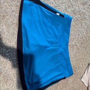 Blue with navy blue trim skort